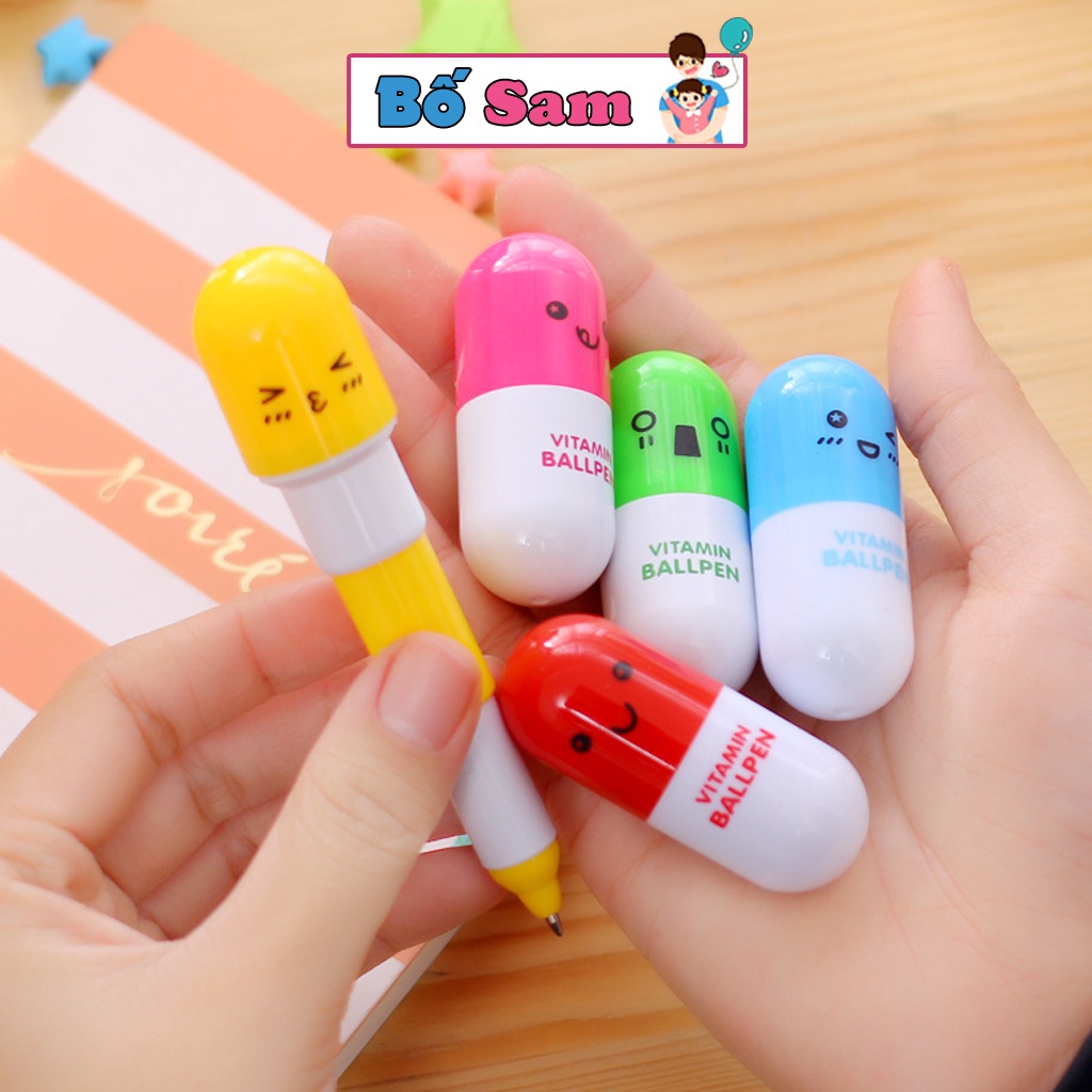 Bút viết hình viên thuốc, bút thuốc đáng yêu cute Shop Bố Sam