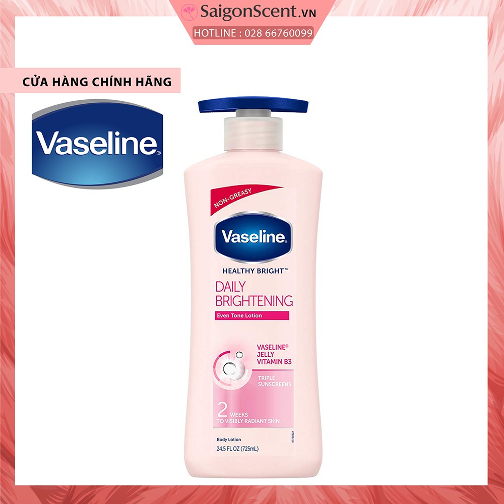 Sữa dưỡng thể Vaseline Body Lotion - Healthy White UV Lightening ( 725mL )