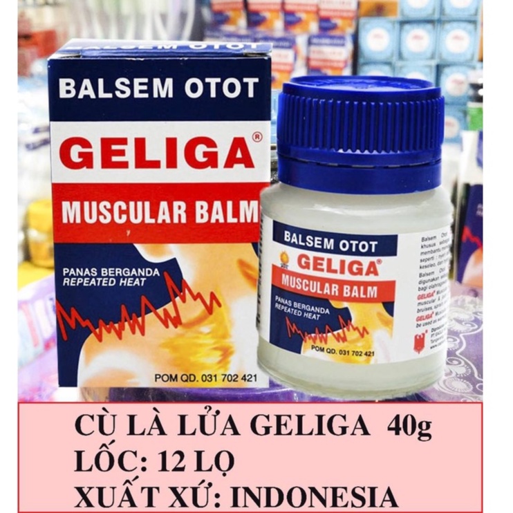 Dầu Cù Là Lửa Geliga Muscular Balm 40g INDONESIA