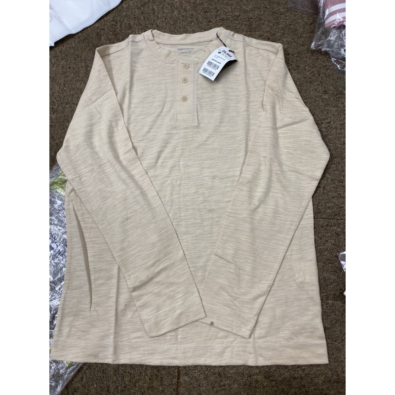 áo thun cotton dài tay polham xuất hàn xịn bao check cod ful túi tag mac thẻ bài | BigBuy360 - bigbuy360.vn