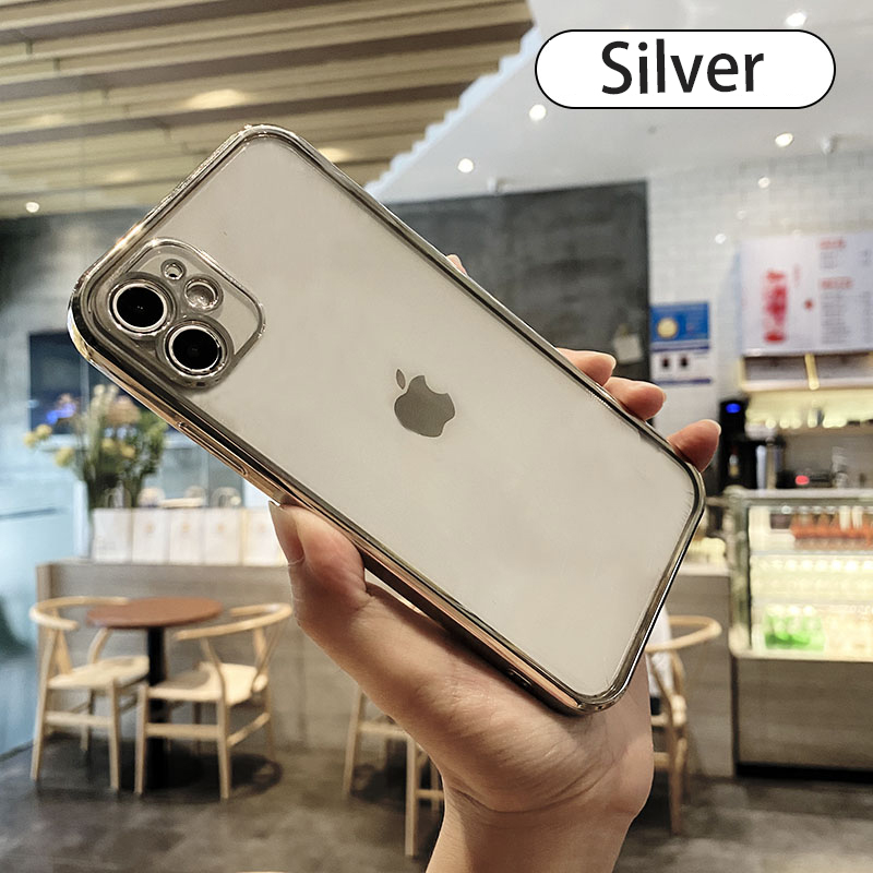 Ốp điện thoại viền bảo vệ camera cho Iphone 12 11 Pro Max Mini