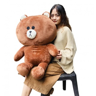 Gấu bông brow khổ vải 1m cao 80cm- quà tặng yêu thương