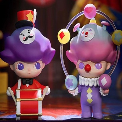 ★Hgtoys★Mô Hình Búp Bê Popmart DIMOO Circus Series Mystery Dùng Trang Trí