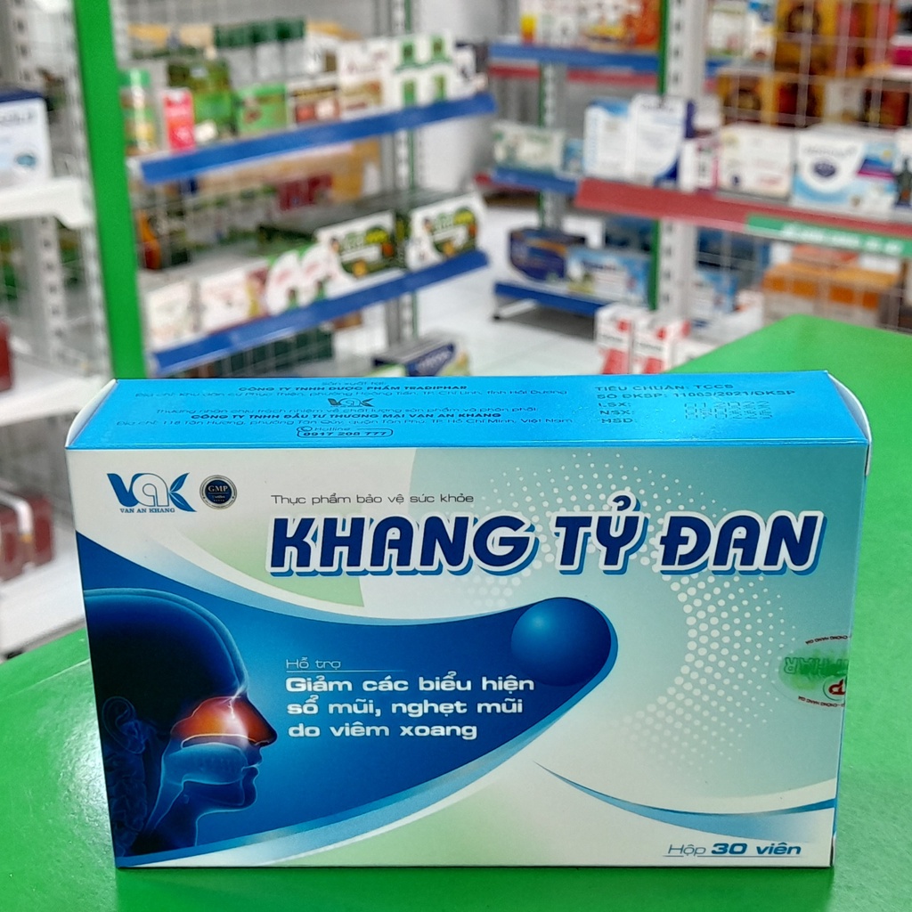 Khang Tỷ Đan- Hỗ trợ giảm các biểu hiện sổ mũi, nghẹt mũi do viêm xoang, mũi dị ứng