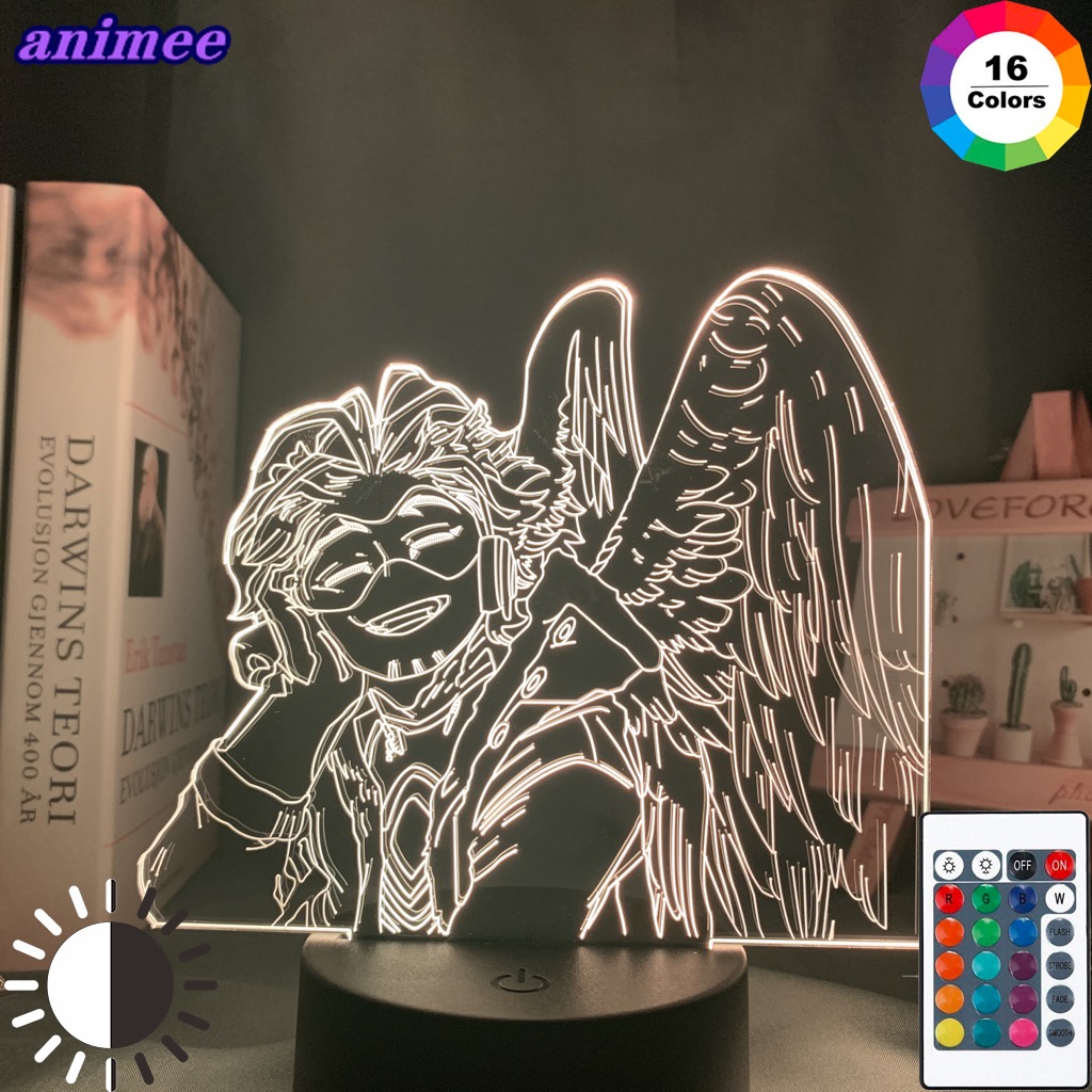 Đèn Ngủ Hình Anime My Hero Academia Hawks Trang Trí Phòng Ngủ Trẻ Em Làm Quà Tặng Sinh Nhật Dropshipping Hawks Led + R * E