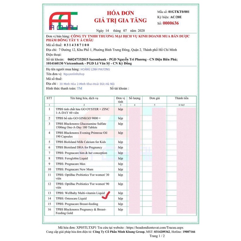 DHA- Kẽm ZinC- Canxi milk Bio Island cho bé - Úc