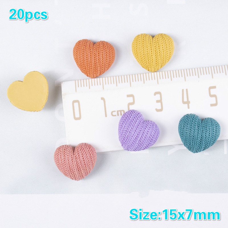 Set 20 Dây Cột Tóc Hình Trái Tim