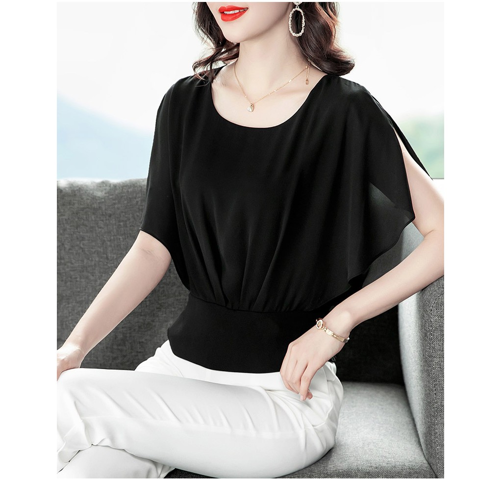 Áo voan tay cánh dơi thanh lịch  L12-221