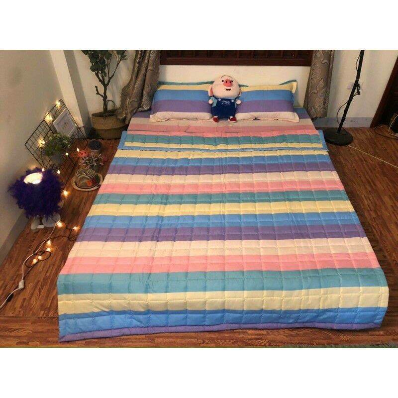 Bộ Chăn Ga Gối Mùa Hè 5 Món Poly Cotton -1M6/1M8 Họa Tiết Mẫu Mã Đa Dạng