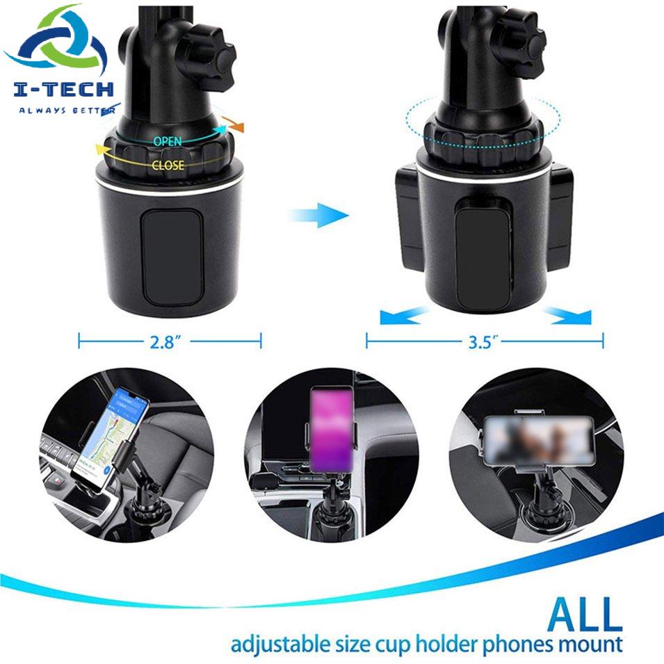 ⚡Khuyến mại⚡Universal Car Cup Holder Cellphone Mount Stand For Mobile Cell Phones Adjustable Car Cup Phone Mount | BigBuy360 - bigbuy360.vn