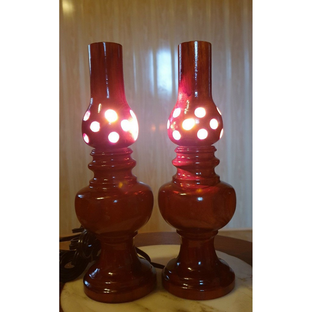 ĐÈN THỜ GỖ TRÀM ĐỎ CAO CẤP