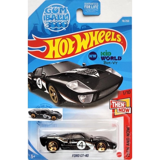 Xe mô hình Hot Wheels basic Ford GT-40 GTC66.