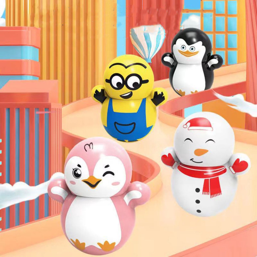 Đồ chơi lật đật giảm căng thẳng ANDY KIDS lật đật mini kiểu dáng Squid game Doremon Pikachu Phi hành gia đáng yêu