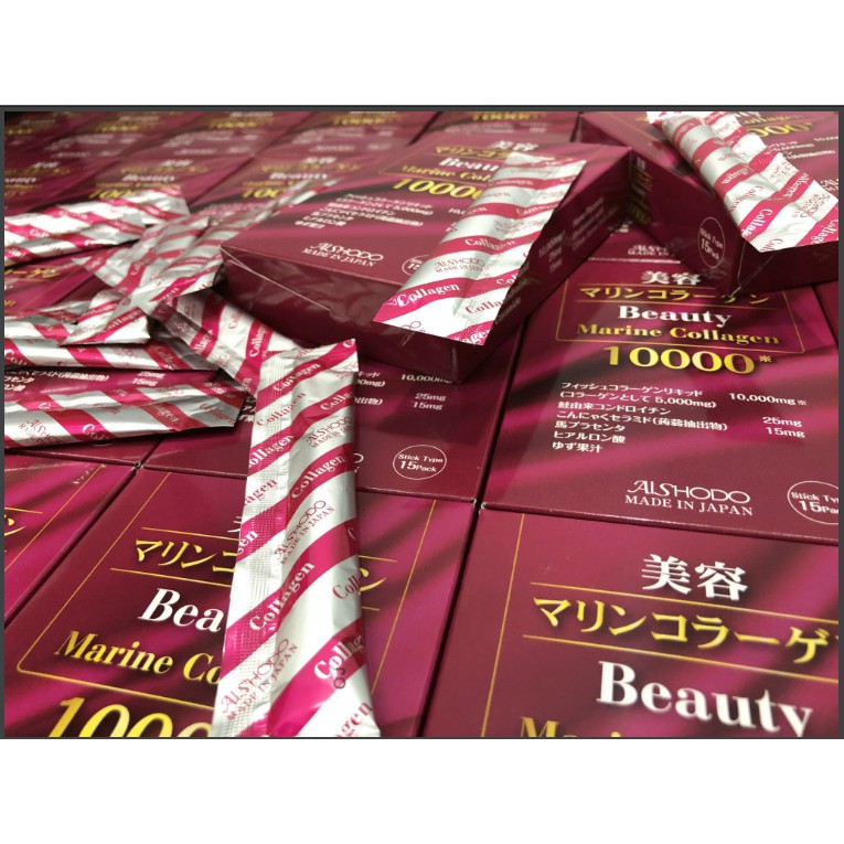 Beauty Marine Collagen 10000 15 gói Nhật Bản