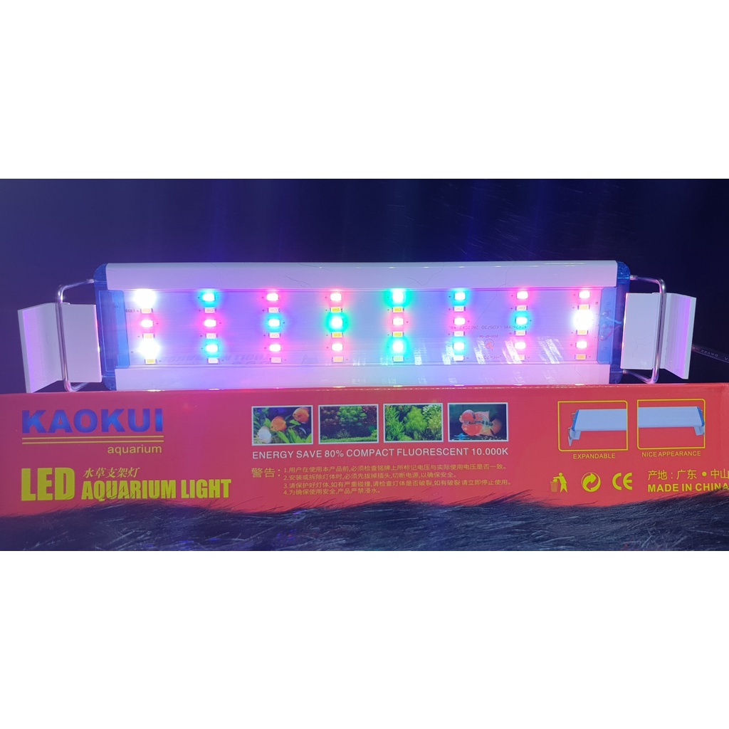 Đèn Led Thuỷ Sinh Ánh Sáng 10000K 6 Hàng Bóng Siêu Sáng - Led Máng Kaokui Bể Cá