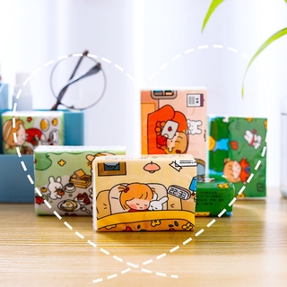 Phim hoạt hình dễ thương khăn giấyinsgói khăn giấy in di động gói khăn giấy mang giấy vệ sinh