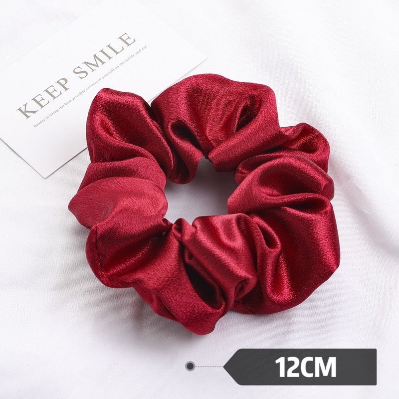 Buộc Tóc Scrunchies [VẢI ĐẸP] Cột Tóc Scrunchies Phi Bóng Mềm Mại Nhiều Màu N01