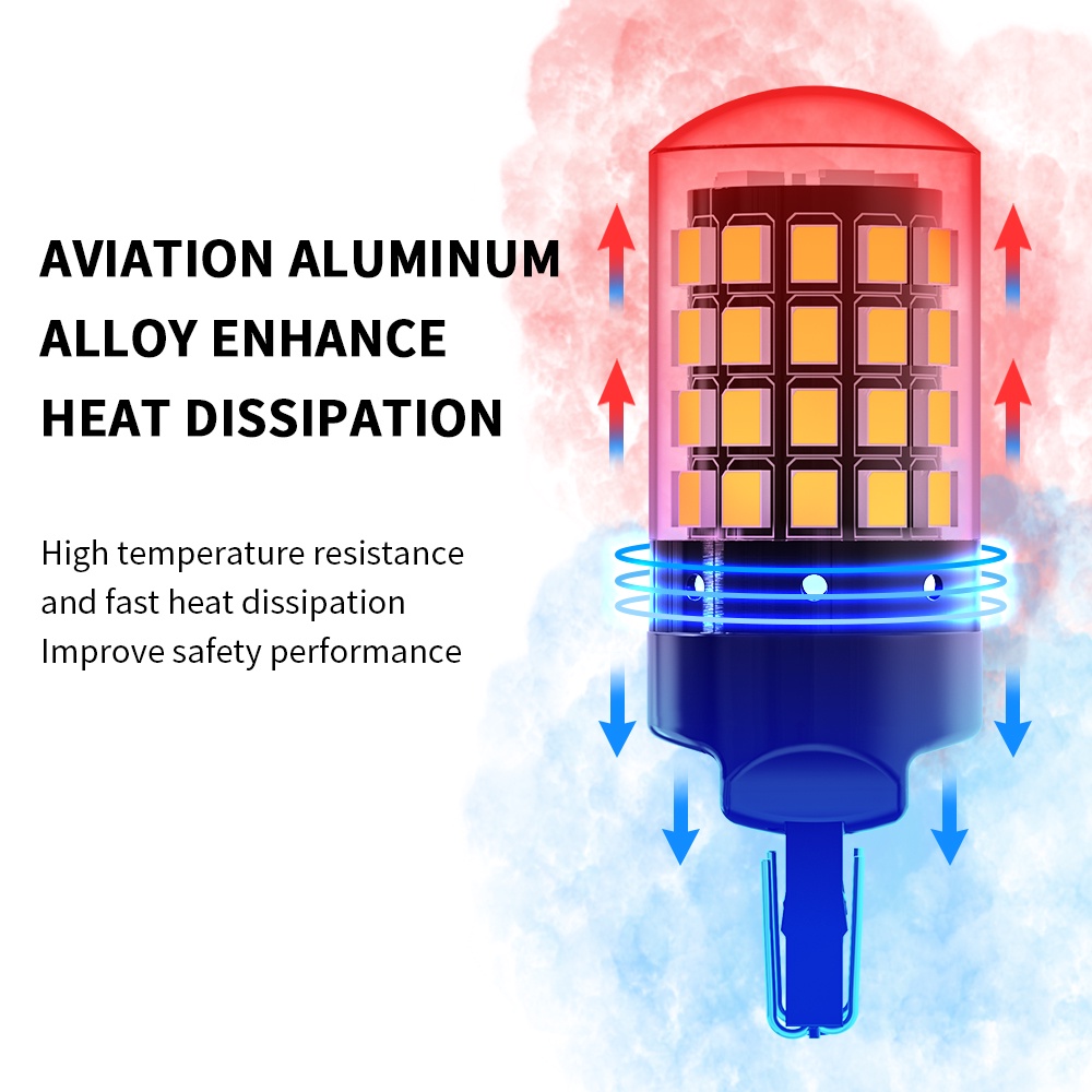 1 Đèn LED Phanh 1156 BA15S BAU15S 1157 Bay15d T20 7440 7443 2835 54SMD Siêu Sáng Cho Xe Hơi