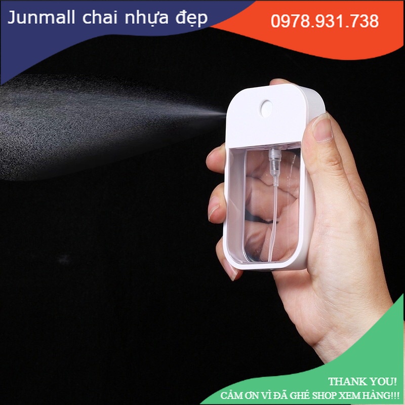 Chai xịt khuẩn mini 100ml kèm móc khoá carabiner tiện lợi, chai xịt móc khoá treo xe