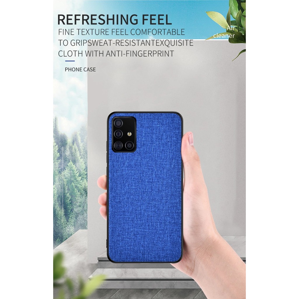 Ốp lưng Samsung Galaxy A71 FREESHIP Từ 50k chống sốc vải bố thời trang cao cấp 1