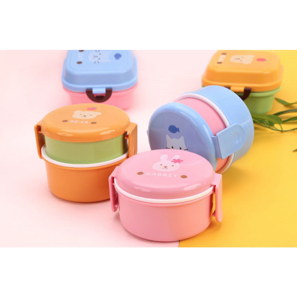 Hộp bento mini vuông hoặc tròn cho bé