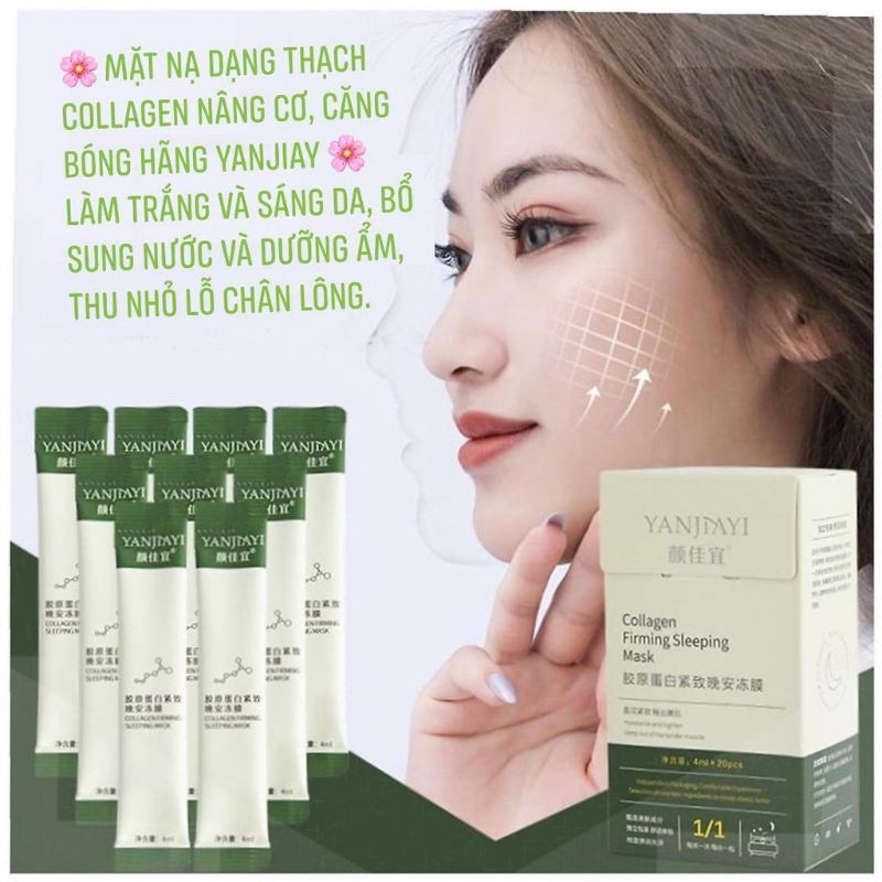 1 hộp 20 gói mặt nạ ngủ dạng thạch collagen