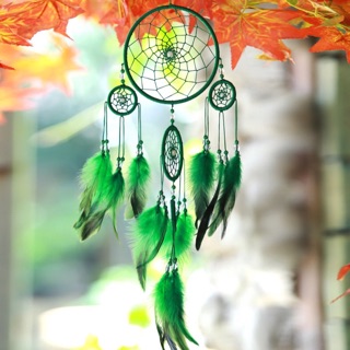 DREAMCATCHER XANH LÁ ( Vòng to = 13cm , chiều dài = 50cm )
