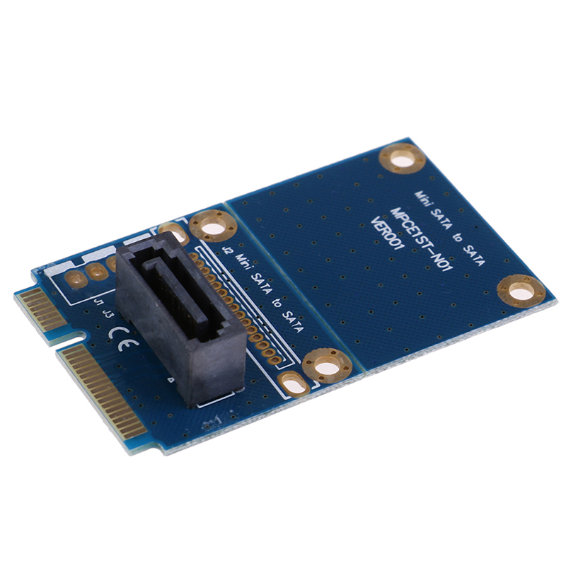 Chitengyesuper 1Pc mSATA PCI-e Express SATA SSD Slot To 7 Pin SATA HDD Convert Card Adapter CGS