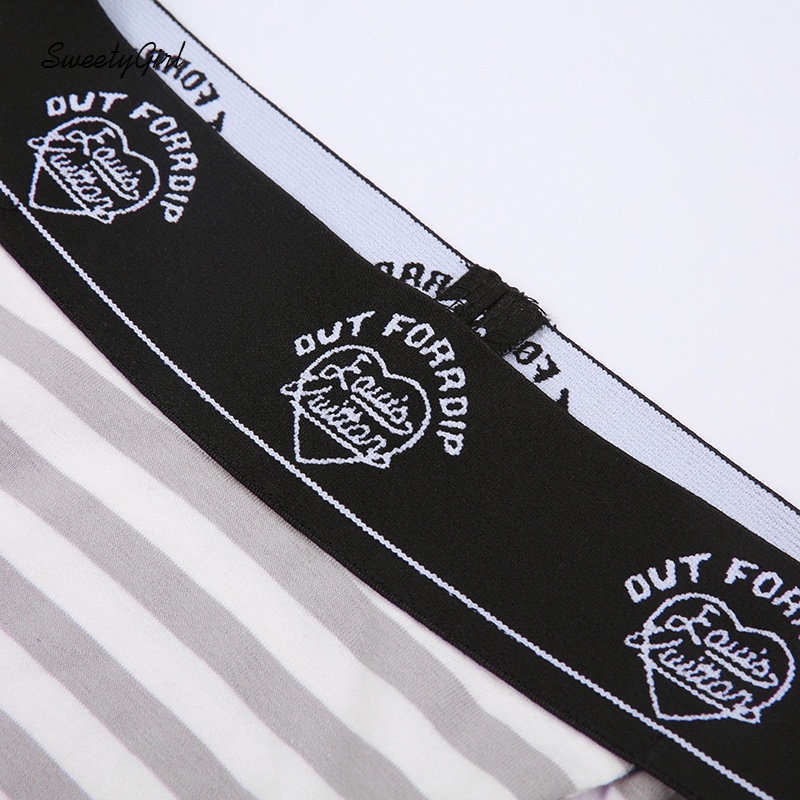 Áo Không Tay Hở Vai Eo Thấp In Chữ Phối Màu Tương Phản Thời Trang 2022 Cho Nữ