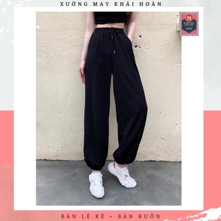 Quần jogger quần bom bo chun cá tính vải thoáng phù hợp nam nữ - mã ka13