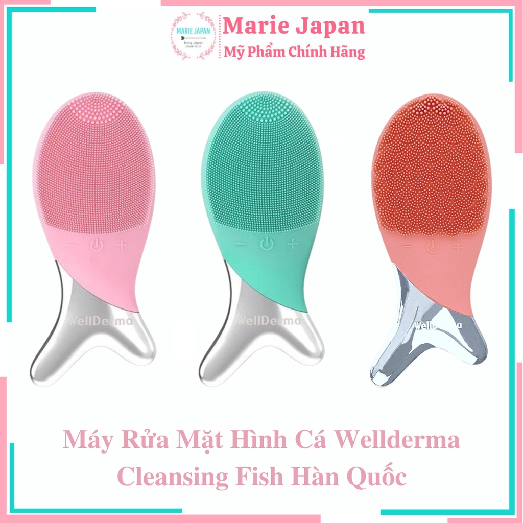 Máy Rửa Mặt Hình Cá Wellderma Cleansing Fish Hàn Quốc