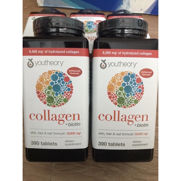 Viên uống Collagen youtheory 390 viên Mỹ date 2023