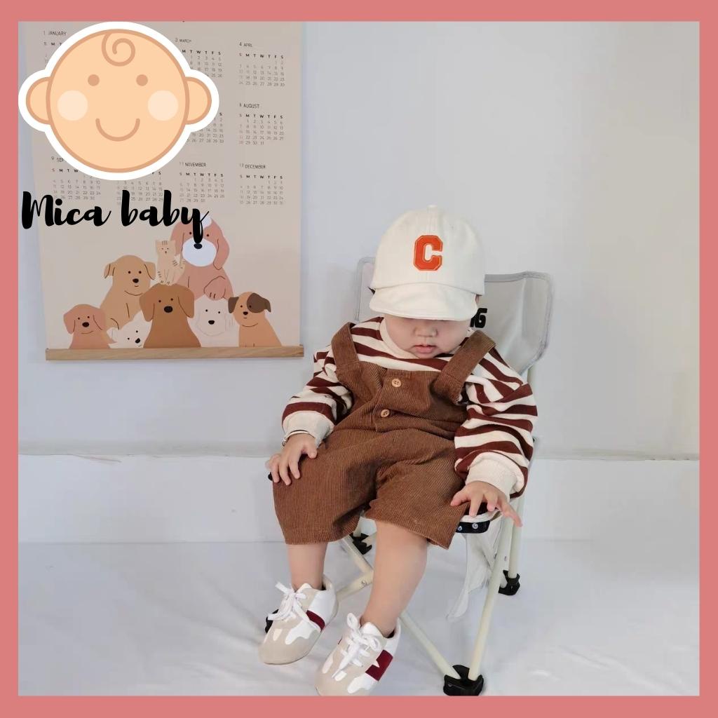 Mũ lưỡi trai mềm họa tiết chữ C  đáng yêu cho bé Mica Baby MH21