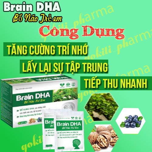 Brain DHA bổ não trẻ em dùng được cho bé từ 1 tuổi hạn dùng 2025