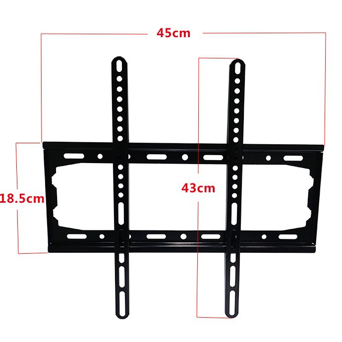 Giá treo ti vi phẳng HANNIBAL từ 26-55'' inch có thước livo thăng bằng hỗ trợ lắp cân