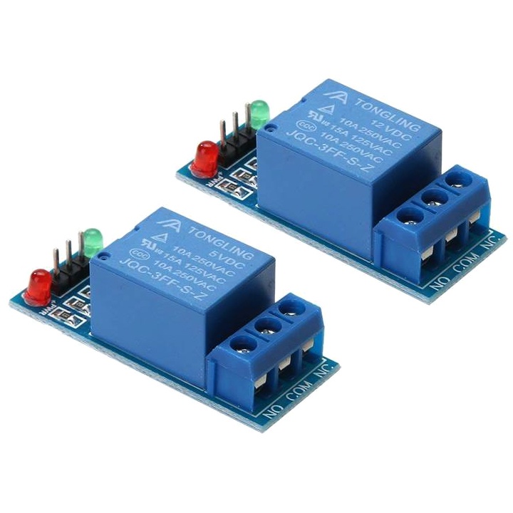 Module Relay 5V, 12V 1 Kênh Đóng Cắt Thiết Bị Điện 10A
