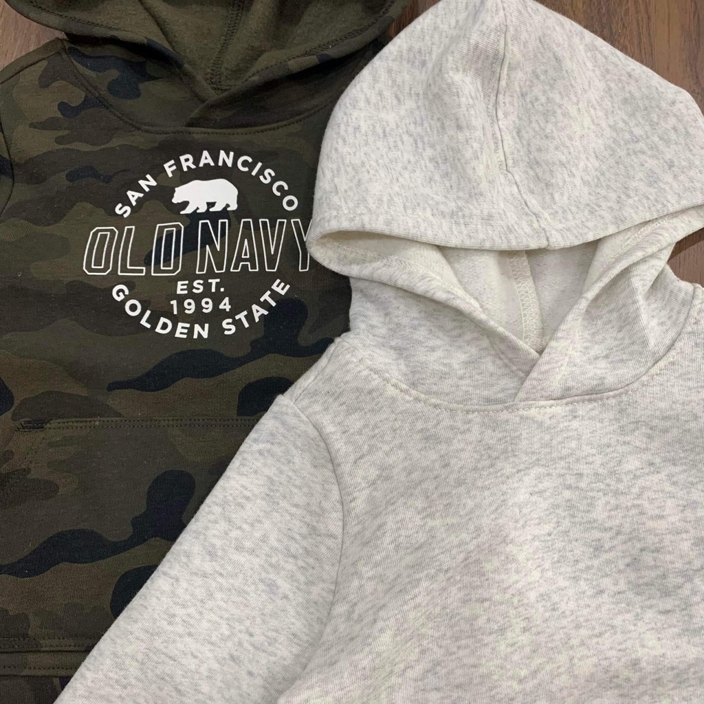 Áo hoodi bé trai có mũ hàng onavy size 12m-5y