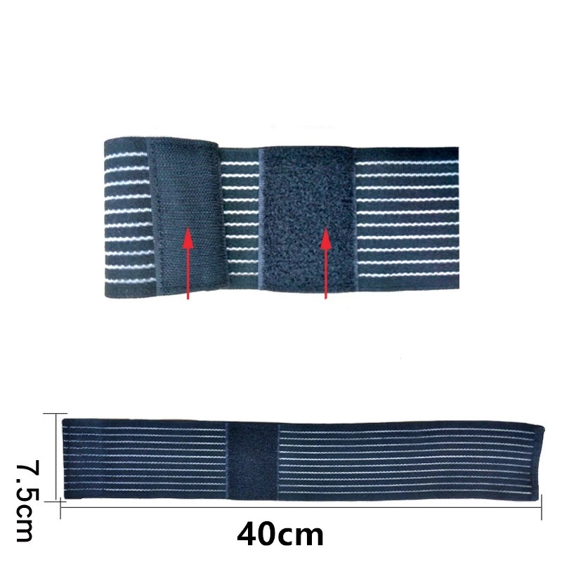 1 Băng Quấn Cổ Tay Co Giãn Bằng Cotton Dùng Tập Thể Thao / Tennis / Thể Hình