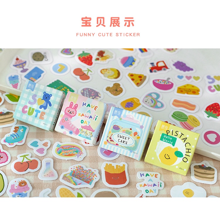 Set lẻ 20 tấm sticker dán ngẫu nhiên