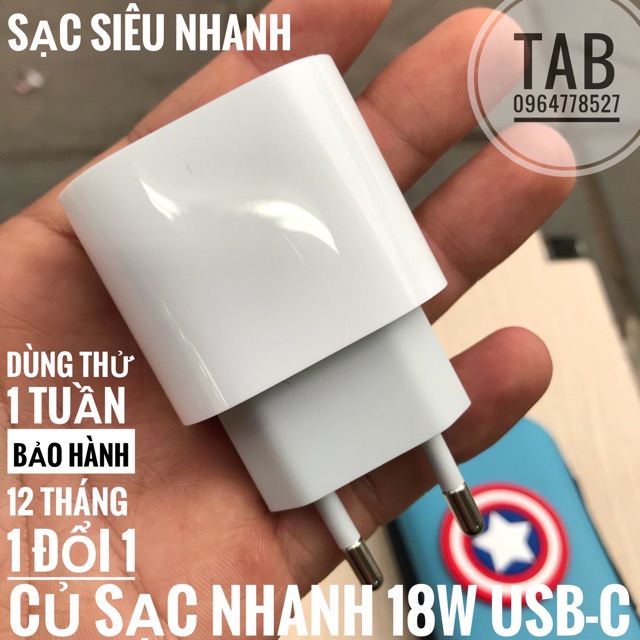 Củ Sạc Nhanh 18w Bóc Máy 11ProMax Chính Hãng - Bảo Hành 12T