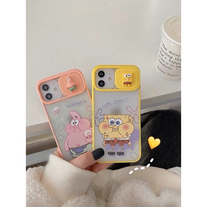 Ốp Điện Thoại Hình SpongeBob Dễ Thương Cho iPhone 11Pro 11ProMax 12 12Pro 12ProMax 13 13Pro 13ProMax 14Pro 14ProMax