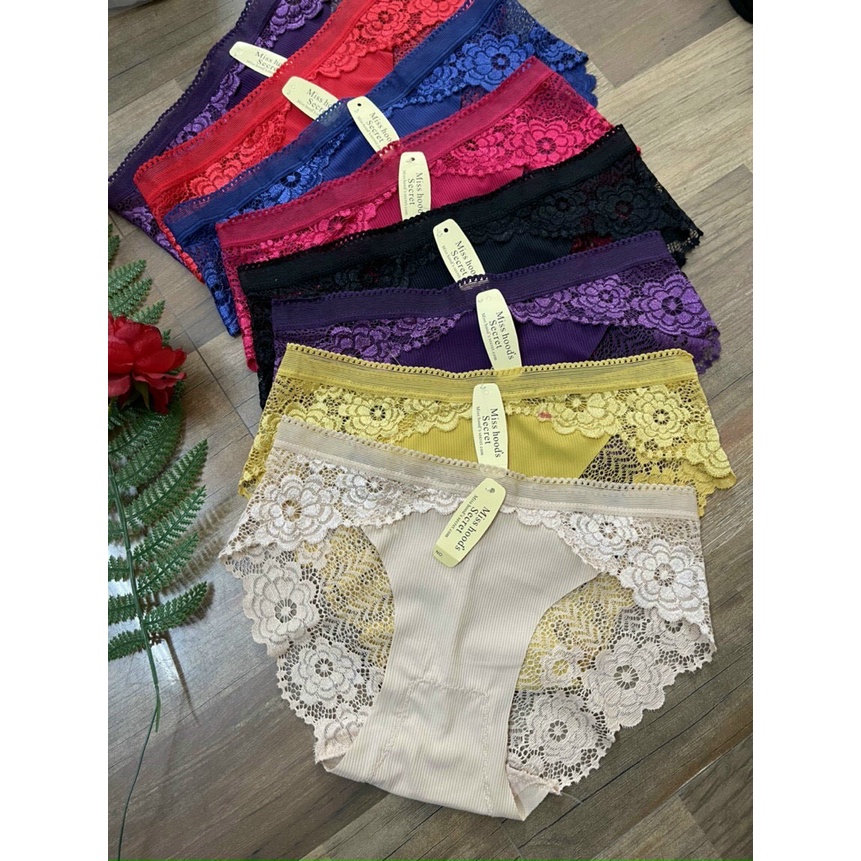 SÉT 05 Quần Lót Ren Thoáng Khí Gợi Cảm Thoải Mái Nhiều Màu Sắc Tùy Chọn Cho Nữ