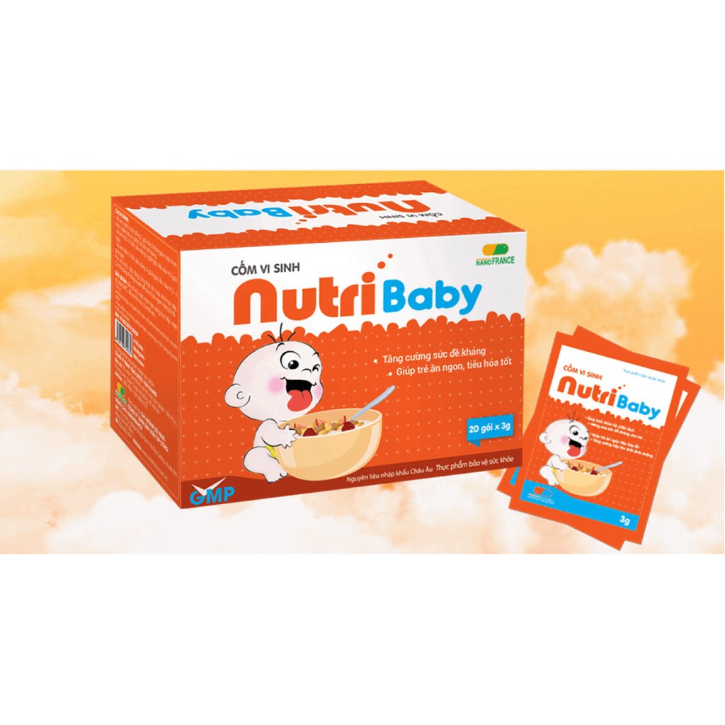 Cốm vi sinh Nutri baby Giúp Bé ăn ngon miệng , Tăng Sức Đề Kháng Cho Bé