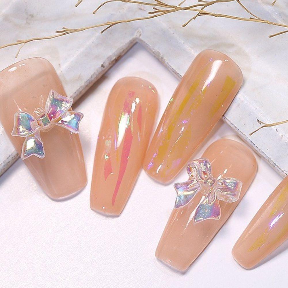 Phụ Kiện Trang Trí Móng Tay 3D Hình Nơ Xinh Xắn