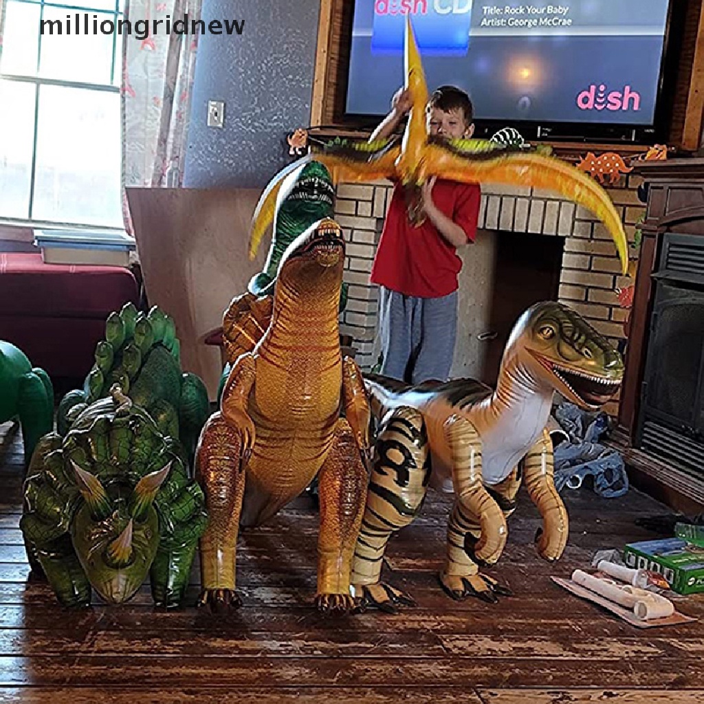 Bong bóng PVC bơm hơi hình khủng long độc đáo trang trí tiệc cho bé