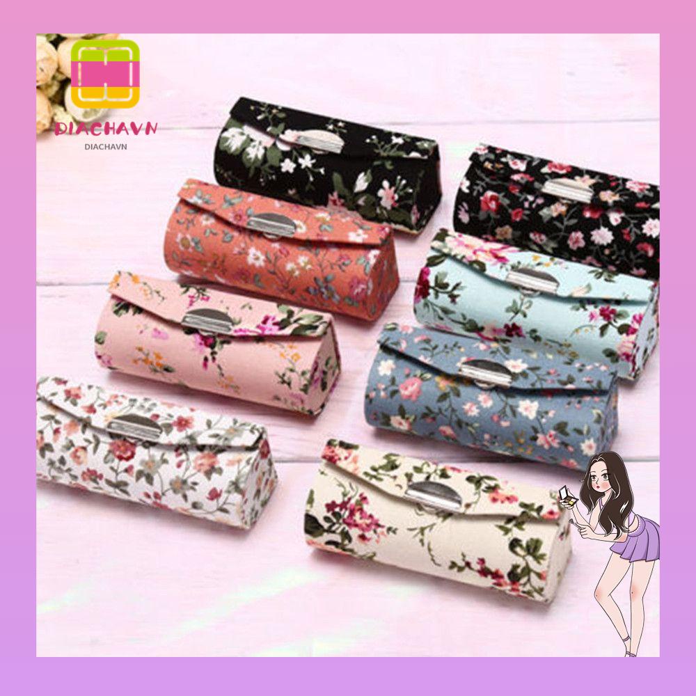 Giá Đỡ Son Môi Trang Điểm Thêu Họa Tiết Cổ Điển