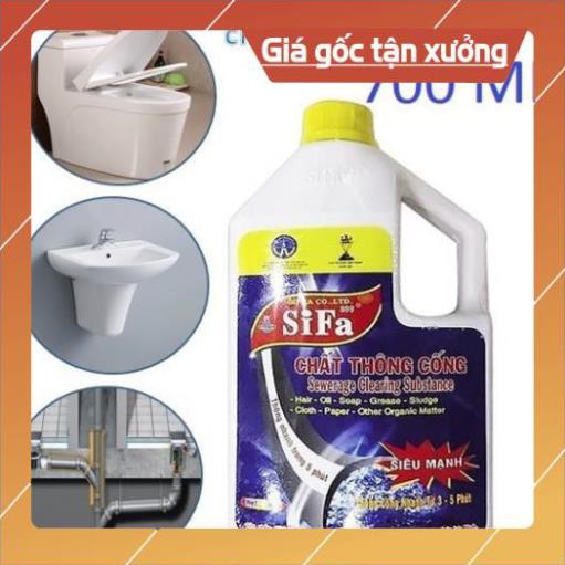 Dung Dịch Thông Cống Cầu Sifa Tiện Dụng 700ml – chất chống tắc nghẽn thông cống cực nhanh