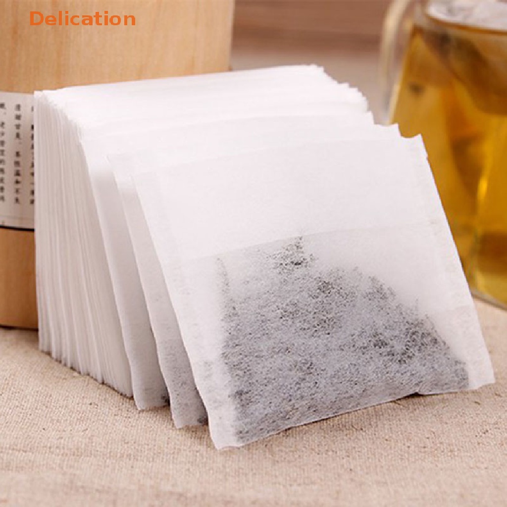 Set 100 Túi Lọc Trà Bằng Vải Không Dệt Sử Dụng Một Lần Tiện Lợi