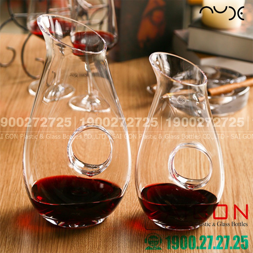 Bình Rót Decanter Nude Halo Pitcher 750ml , 1000ml | Thủy tinh Cao Cấp, nhập khẩu Thổ nhĩ Kỳ
