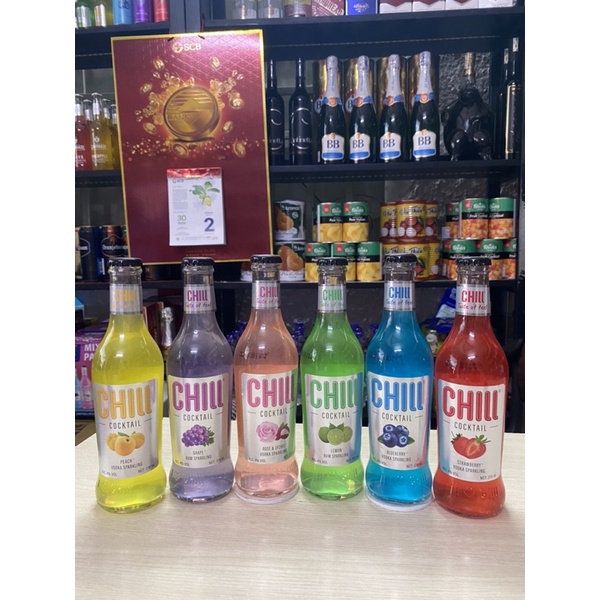Nước Trái Cây Lên Men Chill Cocktail Lemon Rum Sparkling 4% 275ml-Vị Chanh